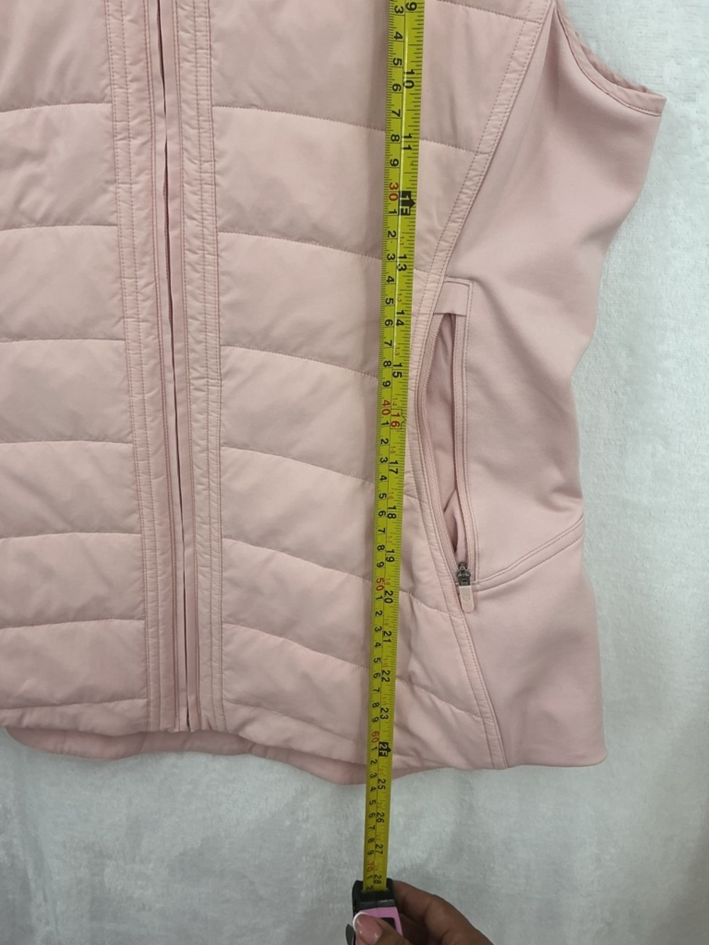 lululemon athletica pale pink quilted vest 761 - Picture 6 of 8